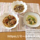 わんまいる 3種きのこ入り肉団子の甘酢あんかけ