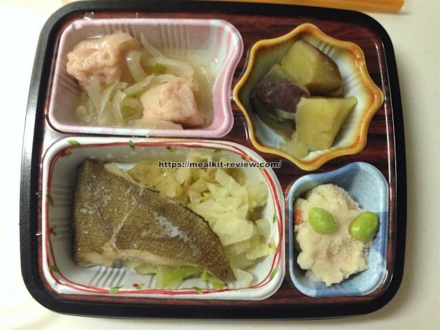 かれいの煮つけセット 冷凍状態