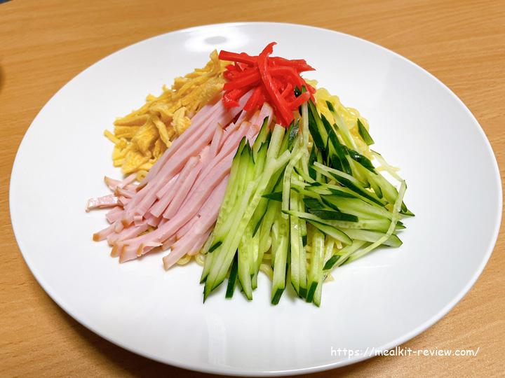 業務スーパーの食材で作った冷やし中華